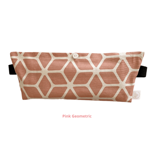 Heat pack and wearable pouch - Pink Geometric