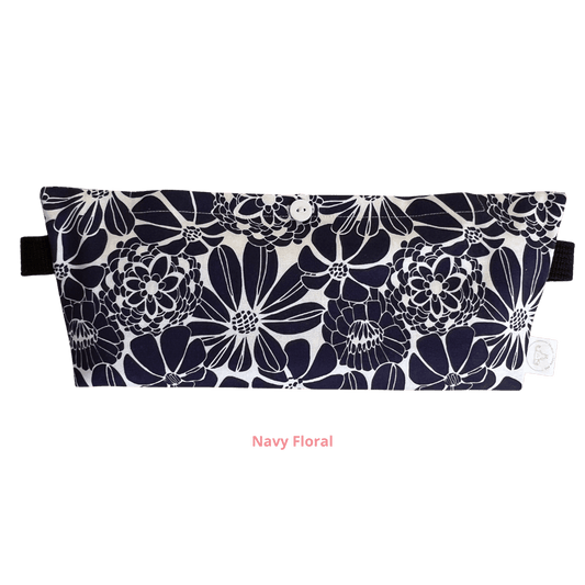 Heat pack and wearable pouch - Navy Floral